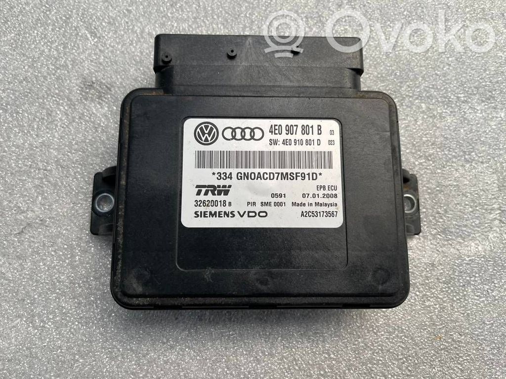 Audi A8 S8 D3 4E Hand brake control module 