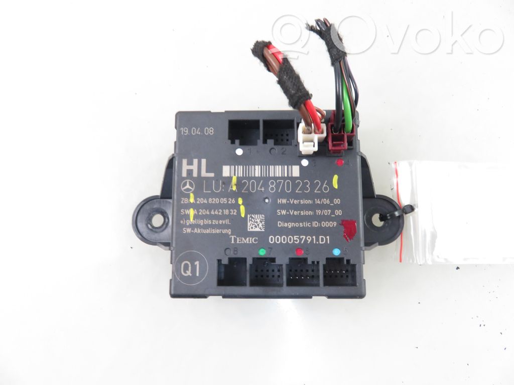 Mercedes-Benz C AMG W204 Door control unit/module 