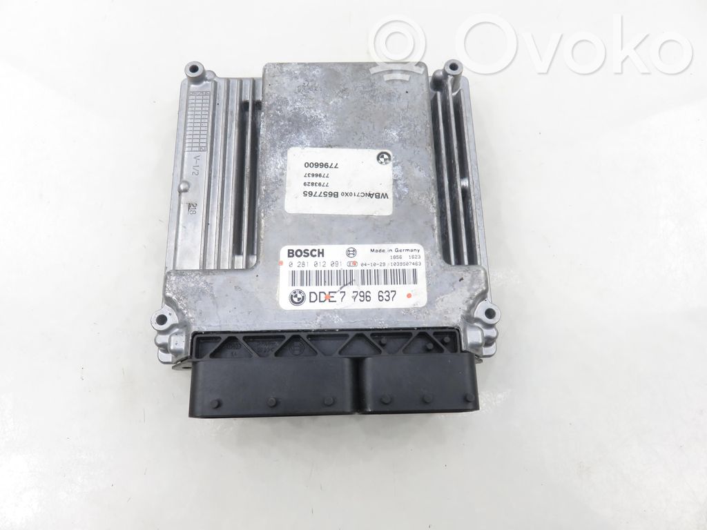 Engine control unit/module   7796637,0281012091,0281012091,7796637