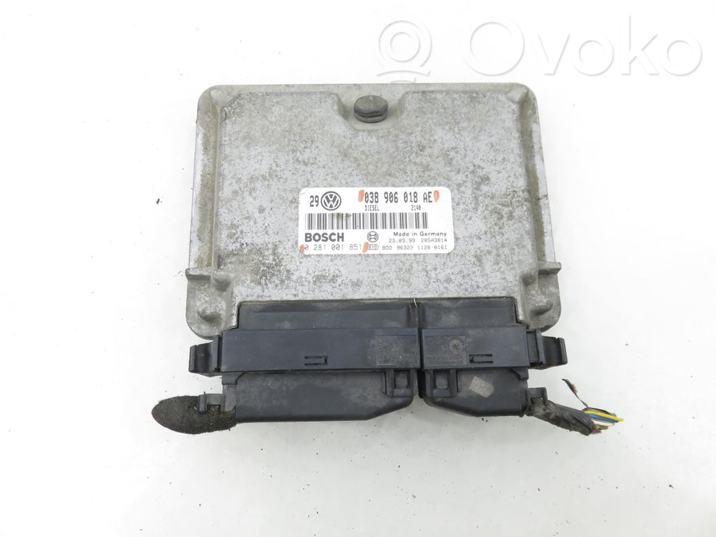 Unitate/modul de control motor   038906018AE,0281001851,0281001851,038906018AE