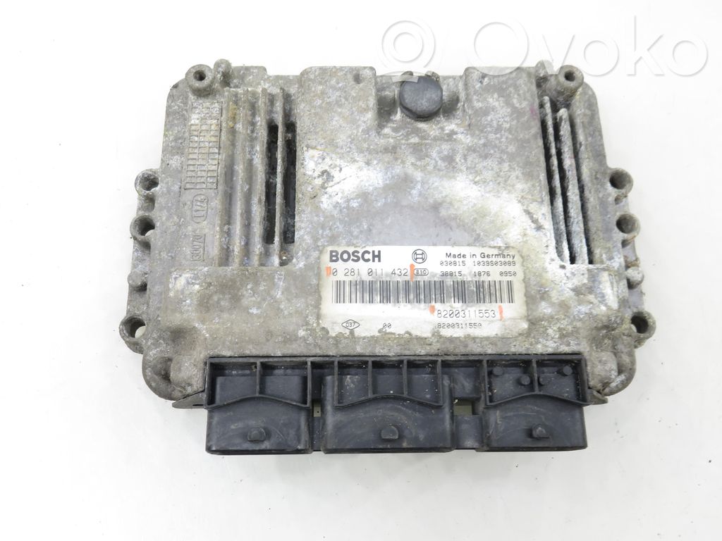 Engine control unit/module   8200311553,0281011432,0281011432,8200311553