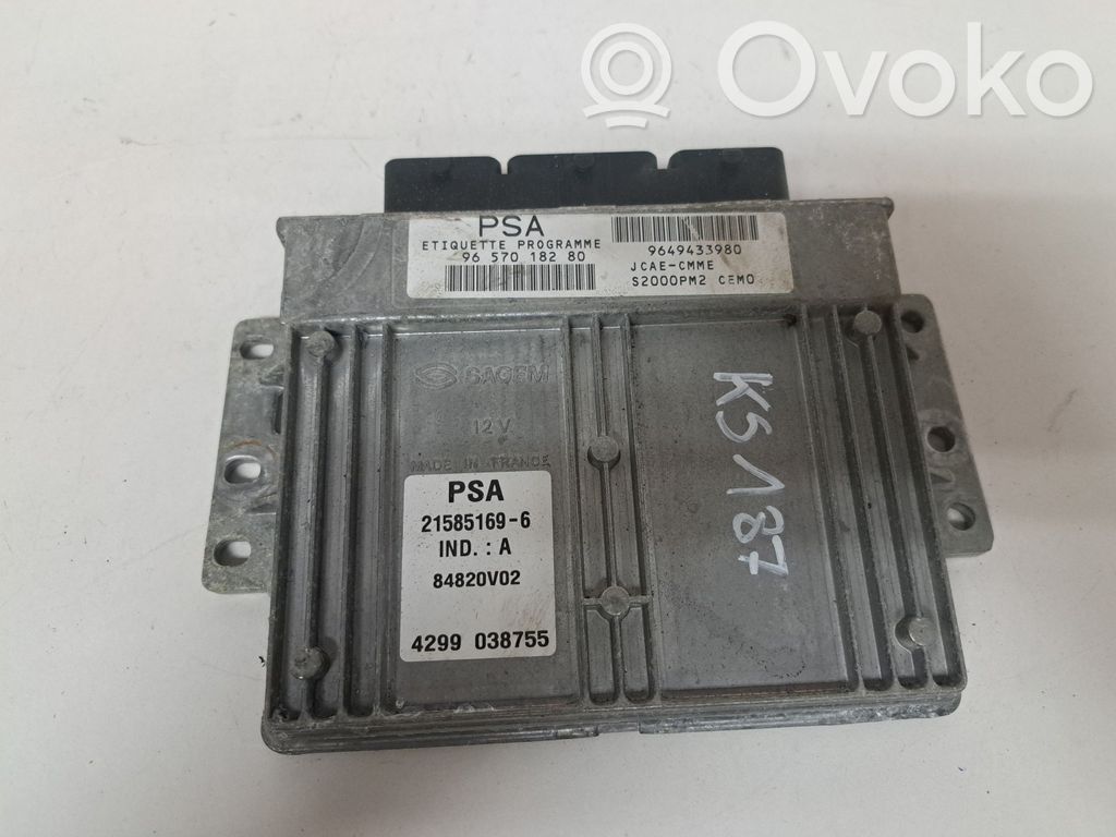 Unité de commande, module ECU de moteur   9657018280