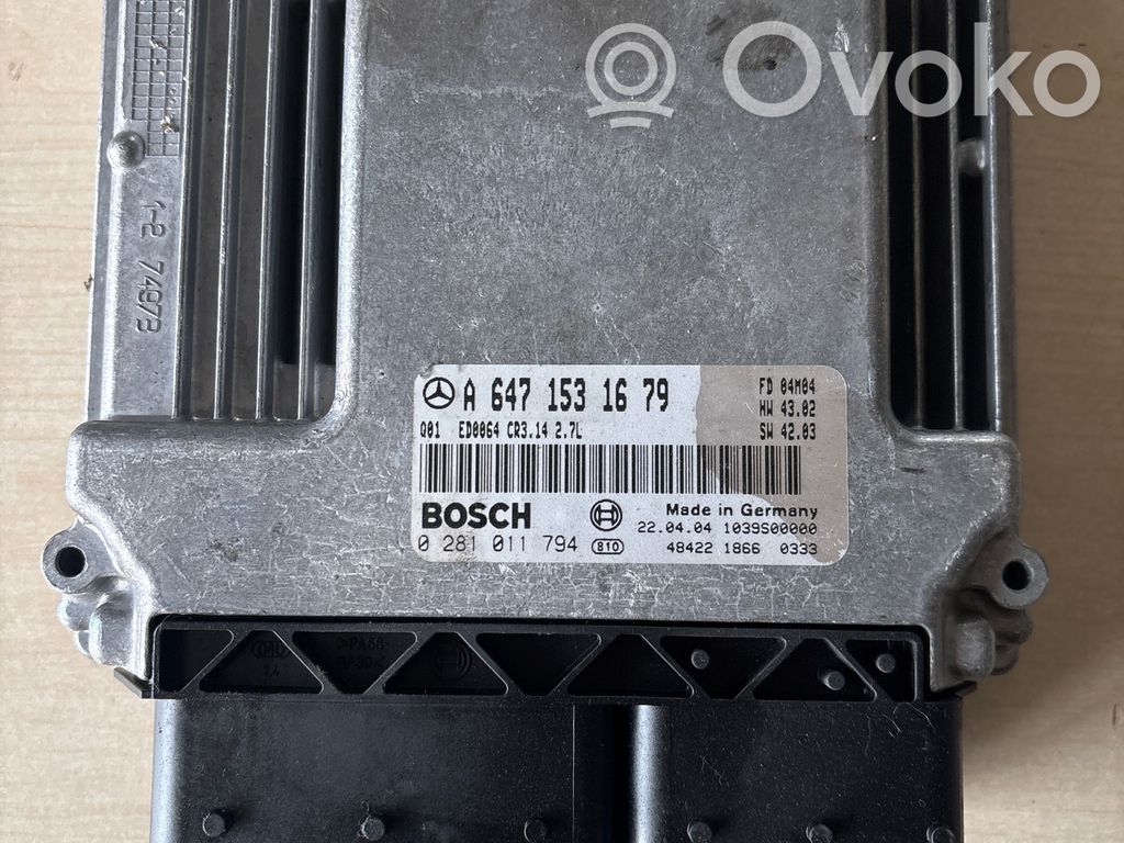 Mercedes-Benz E W211 Engine control unit/module 