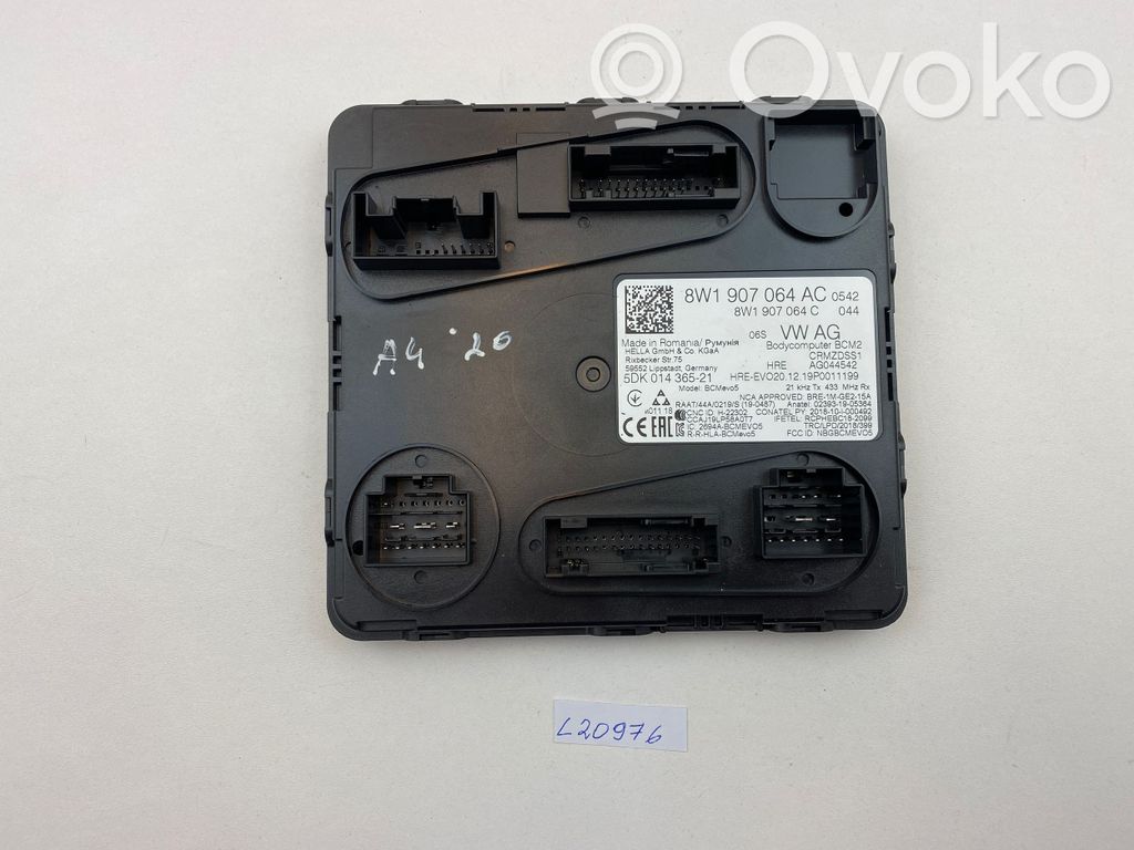 Audi A4 S4 B9 8W Moduł / Sterownik komfortu 