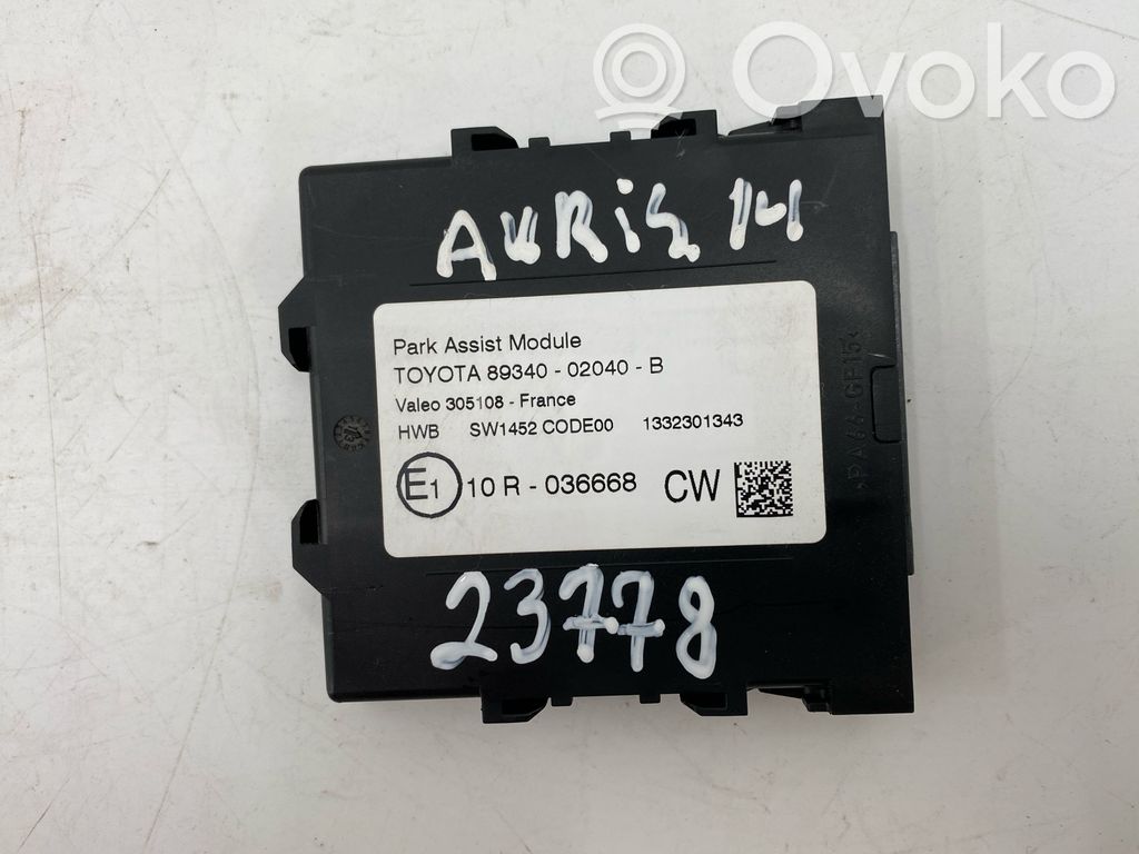 Toyota Auris E180 Parking PDC control unit/module 
