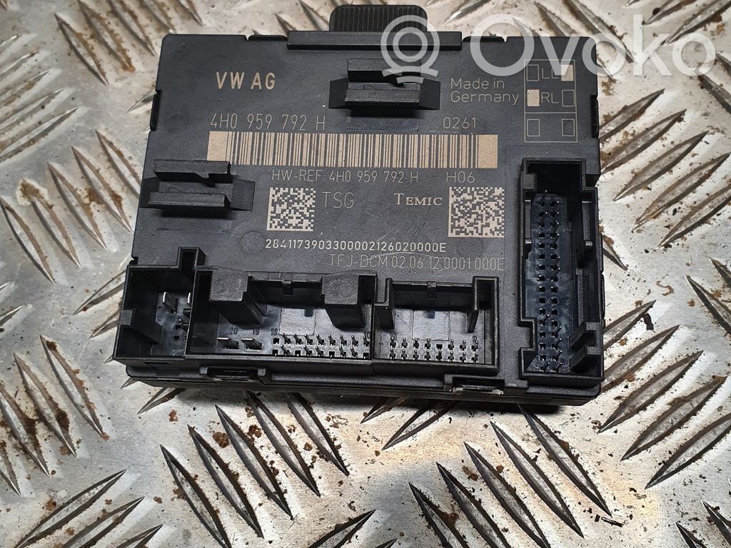 Unité de commande module de porte   4H0959792H