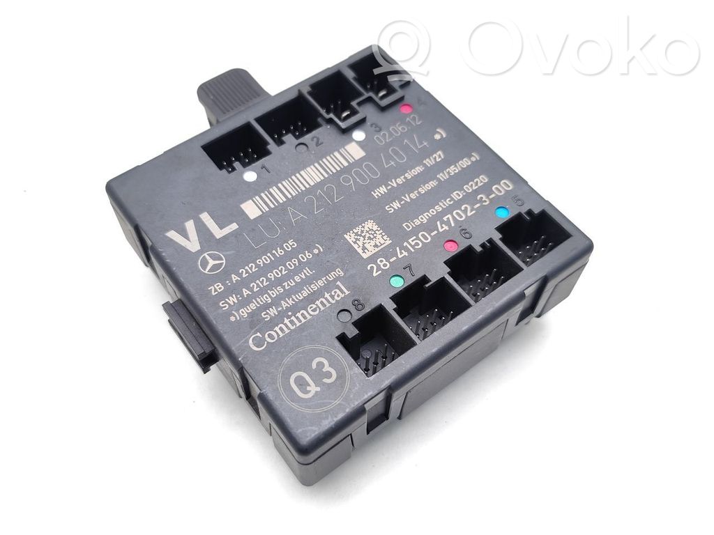 Unité de commande module de porte   A2129004014,A2129011605,A2129020906