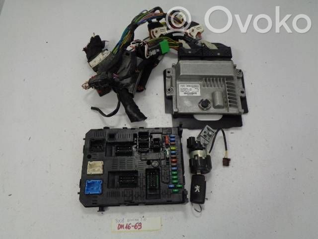 Peugeot 3008 I Engine ECU kit and lock set 