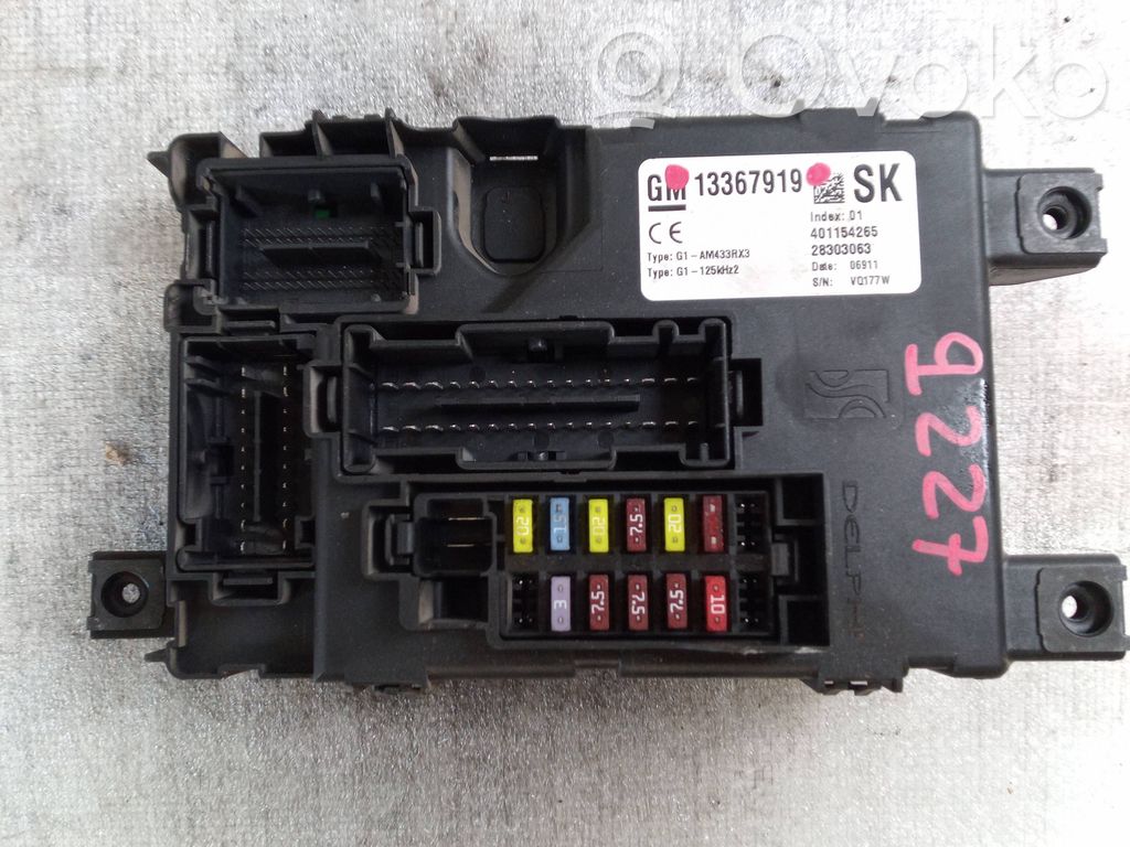 Peugeot 206 Sicherungskasten 