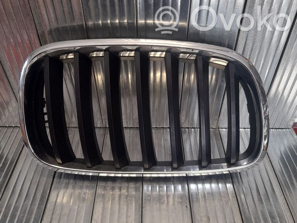 BMW X5 E70 Etupuskurin ylempi jäähdytinsäleikkö 