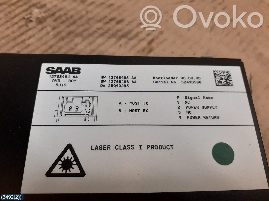 Saab 9-3 Ver2 GPS navigation control unit/module 