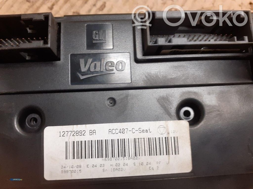 Climate control unit   12772892BA