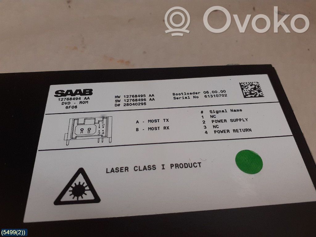 Saab 9-3 Ver2 GPS navigation control unit/module 