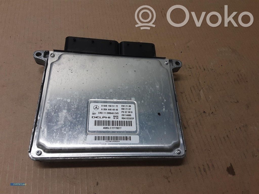 Unité de commande / module d'injection   A0044464840,A6461505172