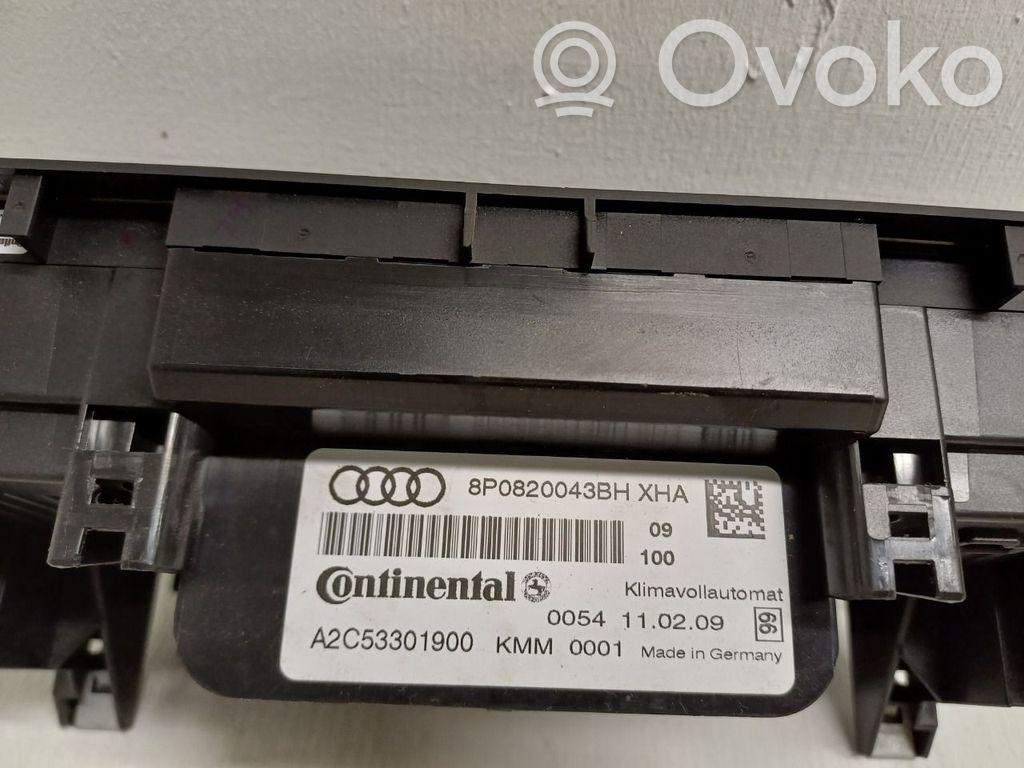 Audi A3 S3 8P Panel klimatyzacji 