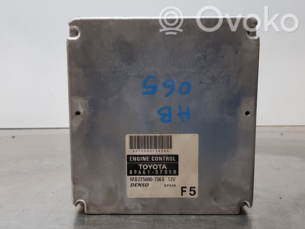 Toyota Corolla Verso E121 Engine control unit/module 