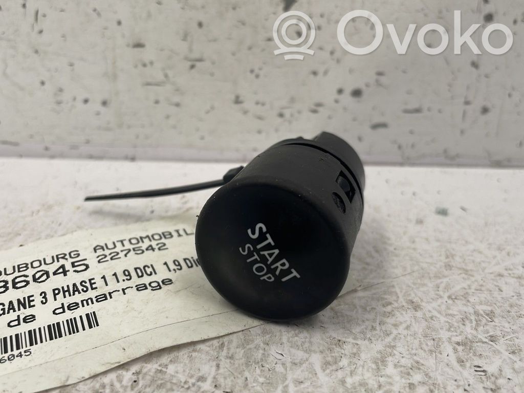 Renault Megane III Engine start stop button switch 