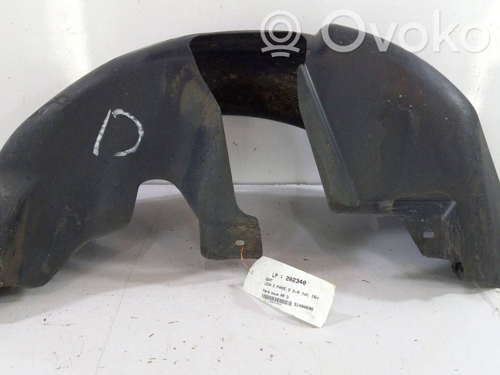Seat Leon (1P) Rivestimento paraspruzzi parafango posteriore