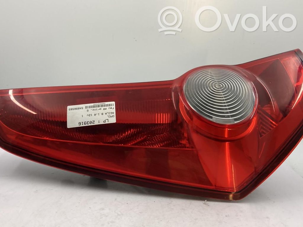 Opel Agila B Lampă spate în caroserie 