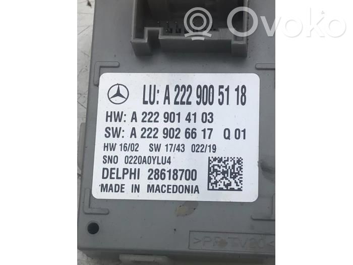 Mercedes-Benz E W213 Módulo de luz LCM 