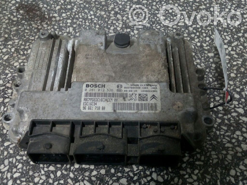 Peugeot 206+ Engine control unit/module 