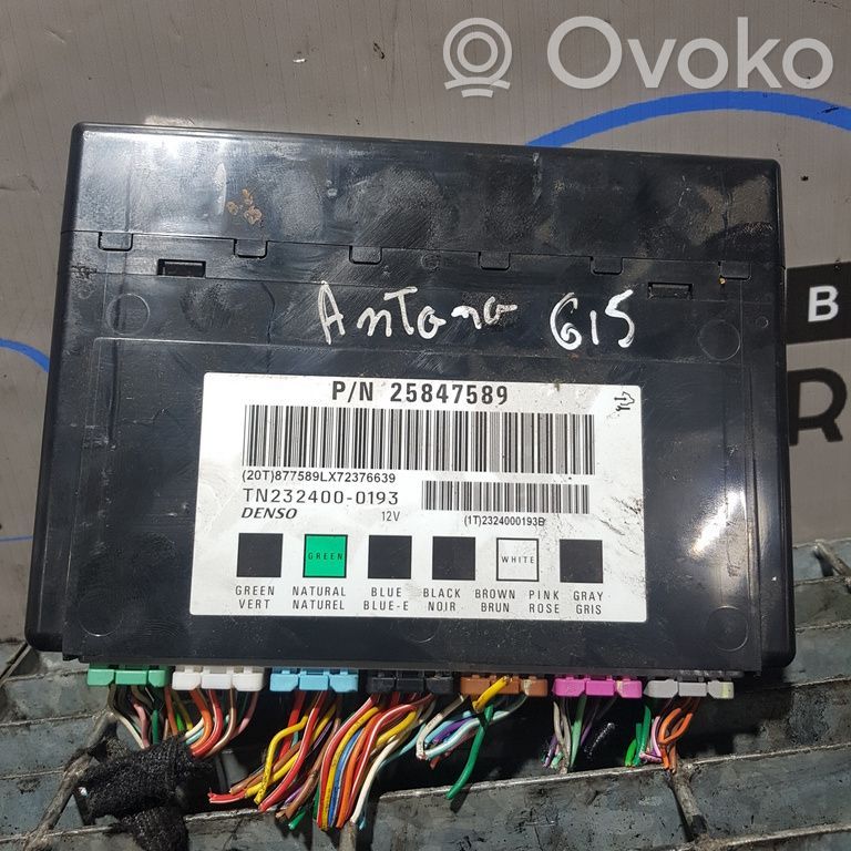 Other control units/modules   25847589