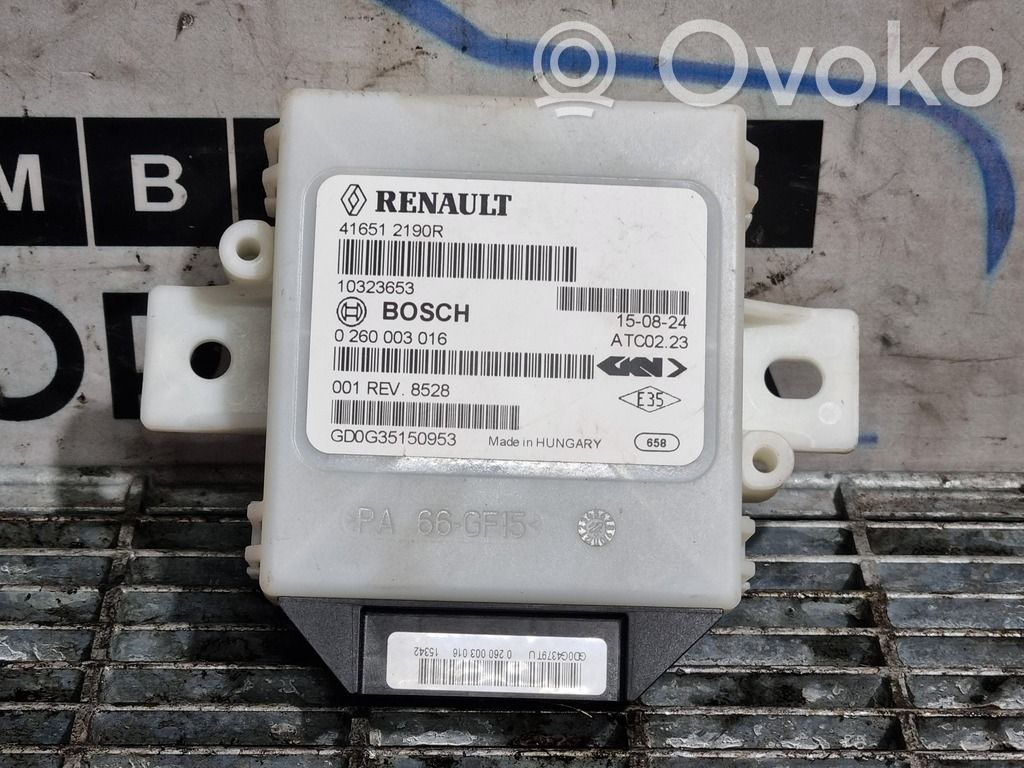Dacia Duster Other control units/modules 