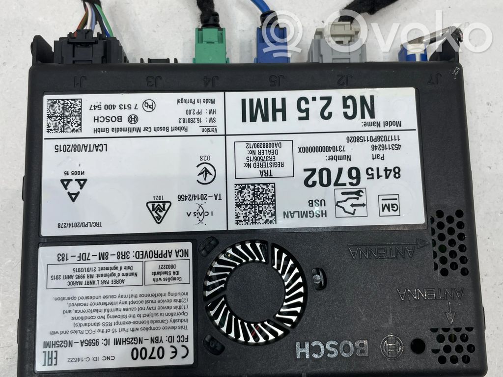 Opel Insignia B GPS navigation control unit/module 