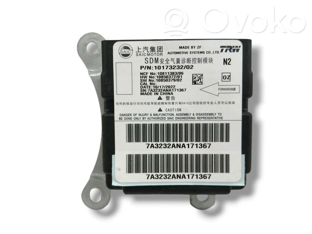 MG Marvel R Airbag control unit/module 