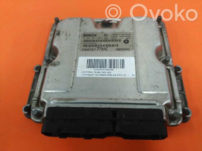 Engine control unit/module   P04727770AC,0281011281