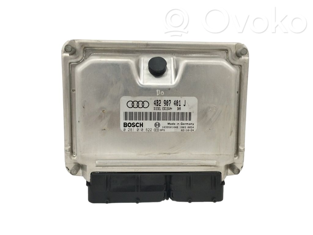 Engine control unit/module   4B2907401J,0281010822