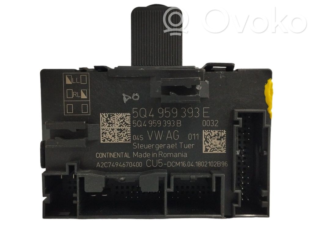 Autres unités de commande / modules   5Q4959393E,CONTROLDEPUERTA,A2C7494670400