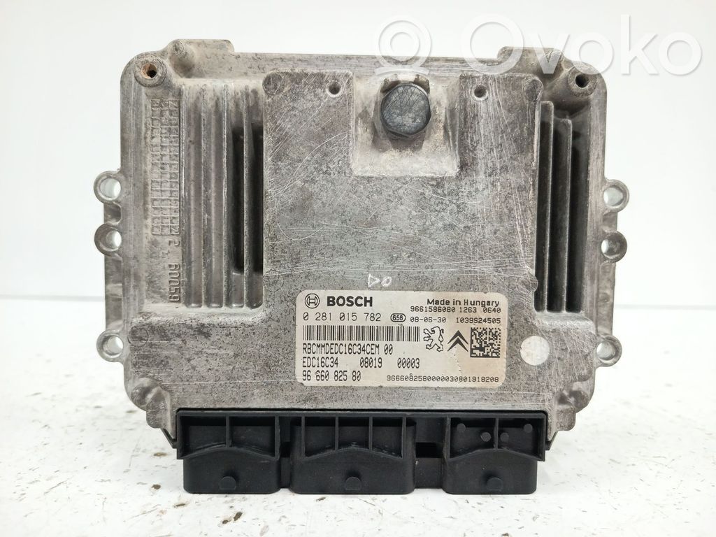 Engine control unit/module   9661586080,0281015782