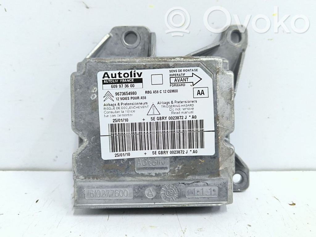 Unidad de control/módulo del Airbag   9673654980,609973600