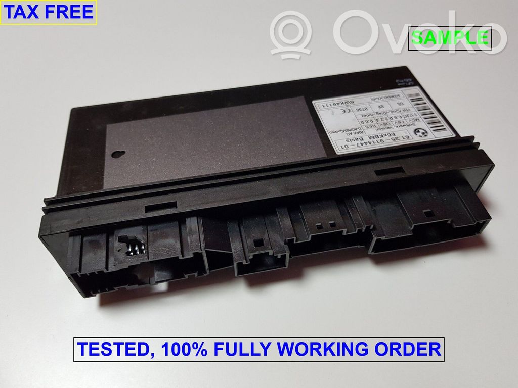 Central body control module   9176069,61359114447,61359176069,6936093,6936881,6938530,6939400,6940914,6943062,6945029,6947919,6952665,6957140,6957528,6969011,6974310,6978713,9114447,9132449,9136039,9151516,9168833,9176069