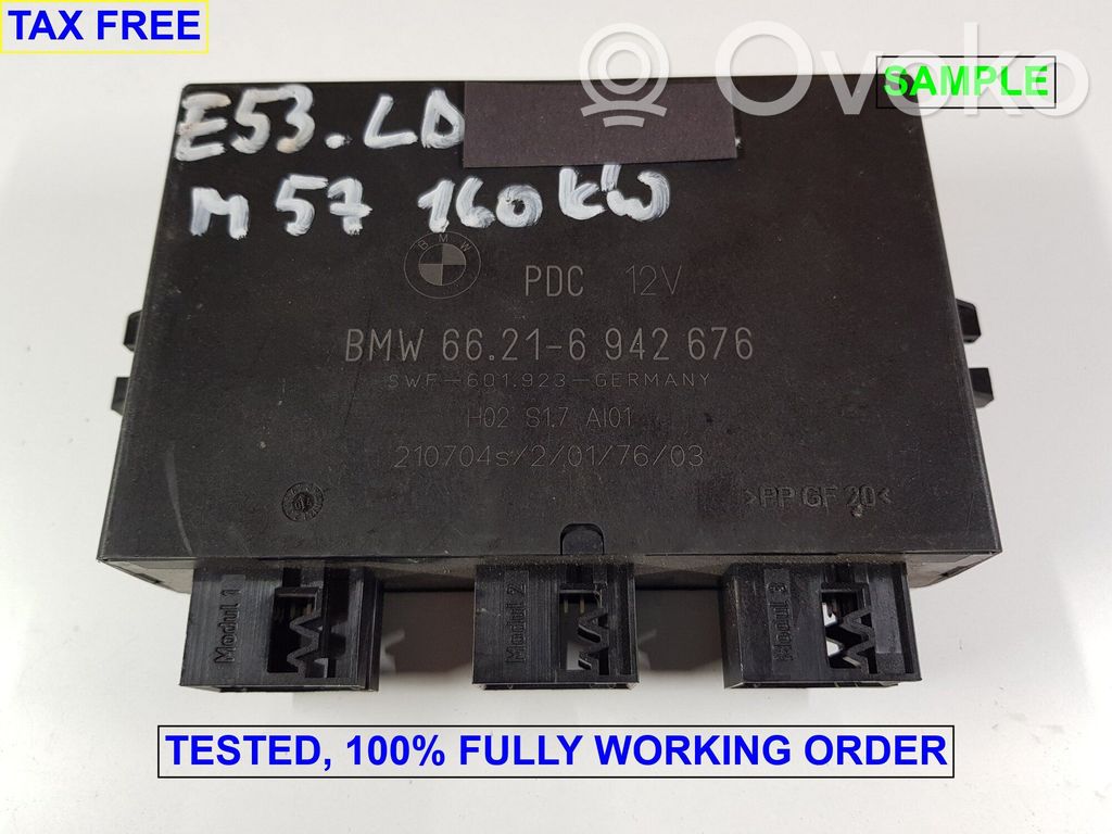 Parking PDC control unit/module   9129816,66216942676,66209129816,0024192,1501090,6904010,6916406,6921414,6942676,6958515,6985500,9112454,9116542,9119427,9129816