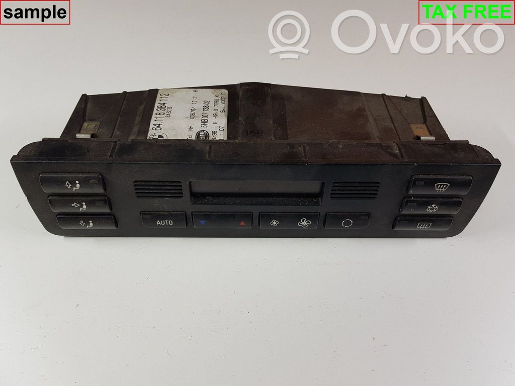 Climate control unit   6956320,64118384112,64116956320,4125795,4127411,6901813,6911013,6919786,6931603,6931605,6939775,6941733,6956320,8362060,8382446,8384112
