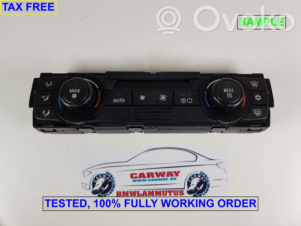 BMW 3 E90 E91 Climate control unit 