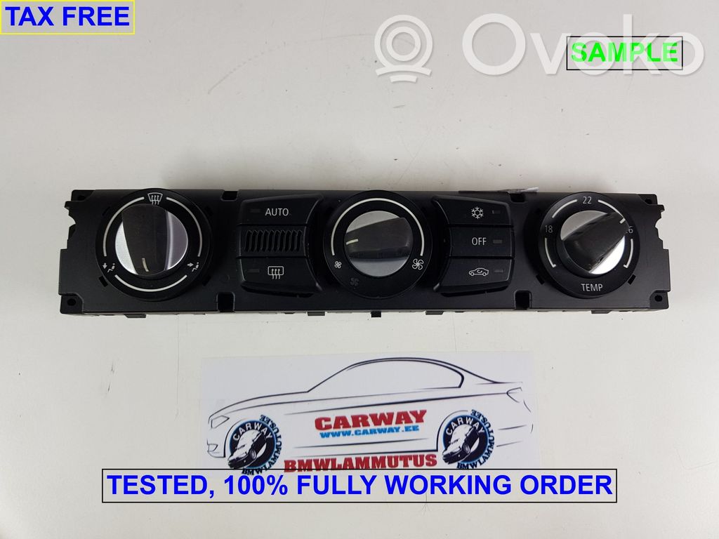 BMW 5 E60 E61 Climate control unit 