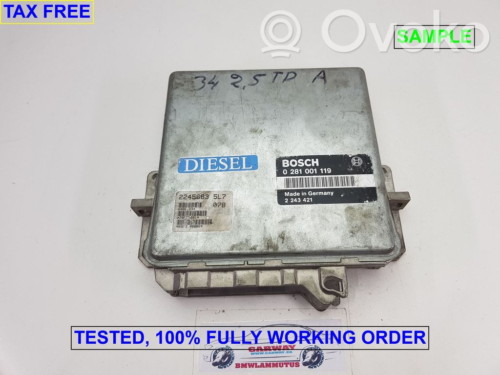 BMW 5 E34 Engine control unit/module 