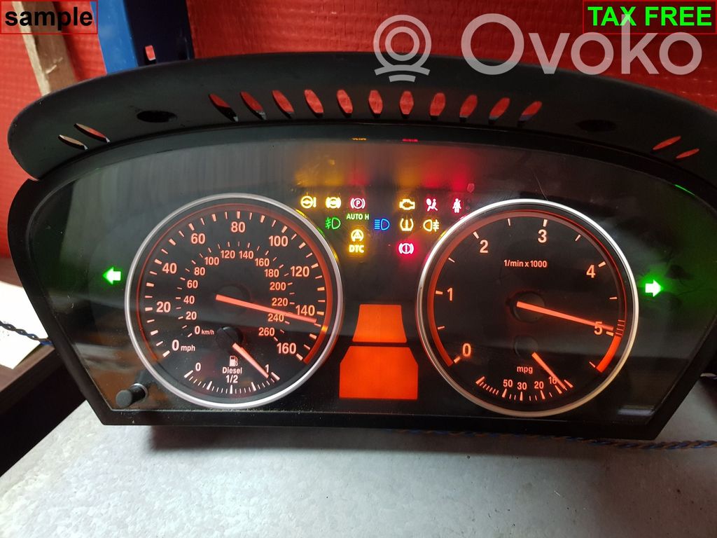 BMW X5 E70 Speedometer (instrument cluster) 