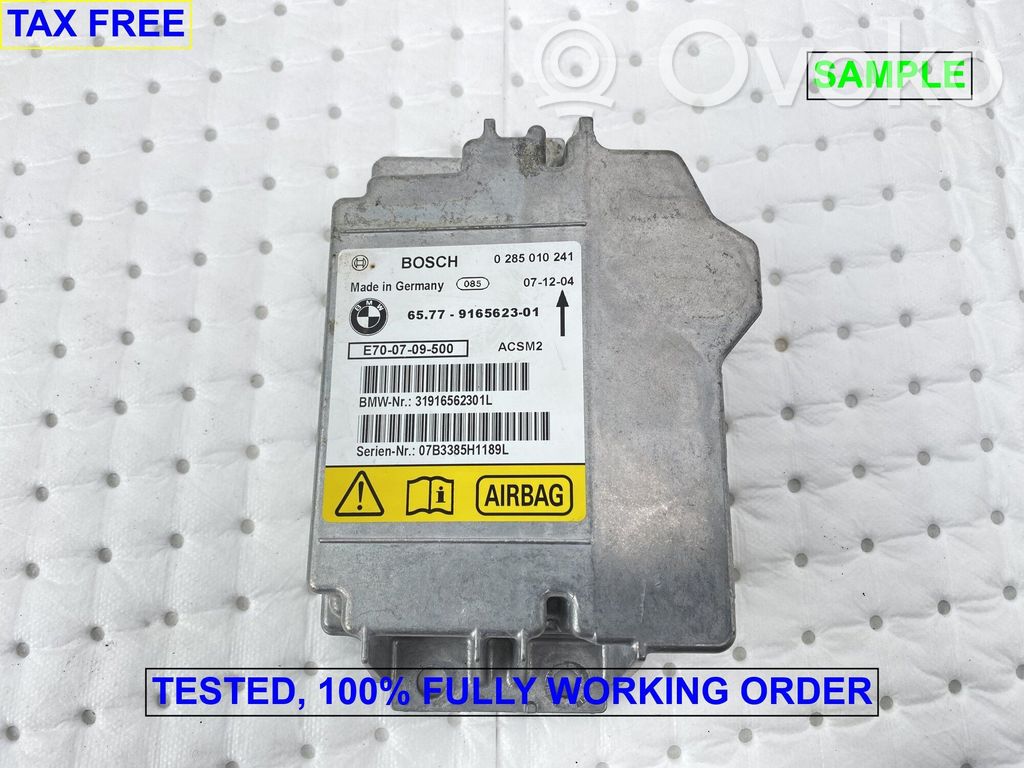 Airbag control unit/module   9240083,65779165623,65779240083,9131529,9141776,9154109,9159795,9165623,9171948,9189905,9204849,9214813
