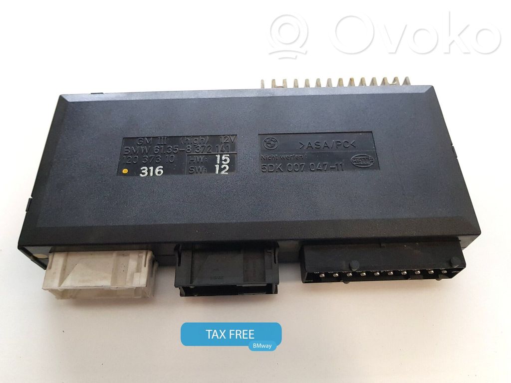 Central body control module   6942042,61358372141,61356942042,4376737,6901224,6913517,6922272,6938461,6942042,8352057,8369538,8372141,8373993,8374813,8376638,8376688,8378629,8380518,8381961