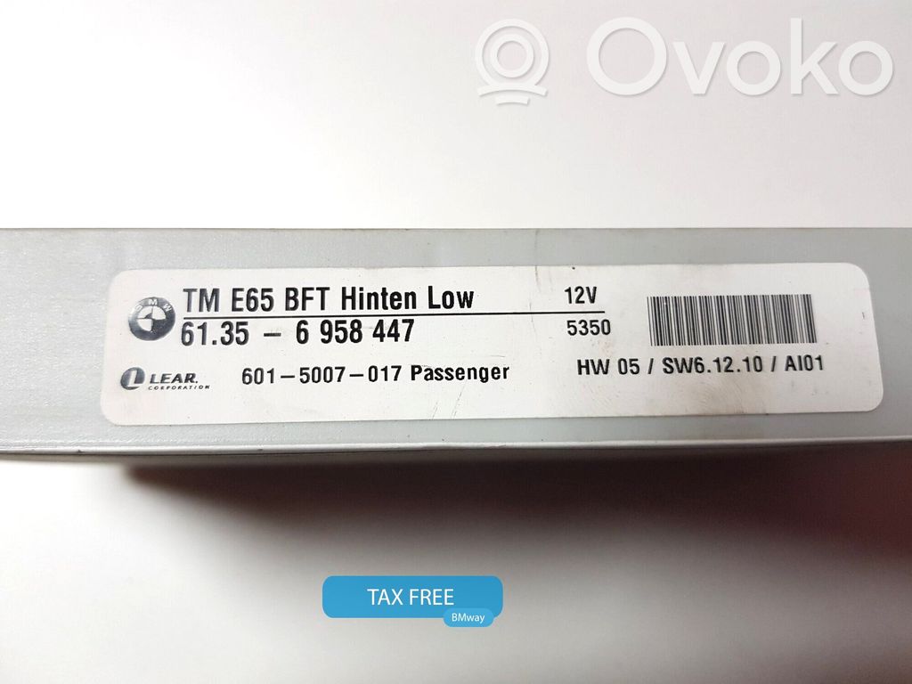 Unité de commande module de porte   6964140,61356958447,61356964140,0148984,0300640,0390484,0395476,0407114,6958447,6964140