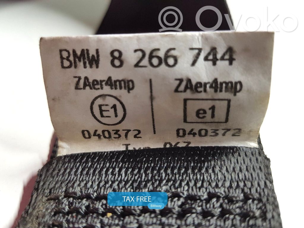 BMW 7 E65 E66 Cinturón delantero 