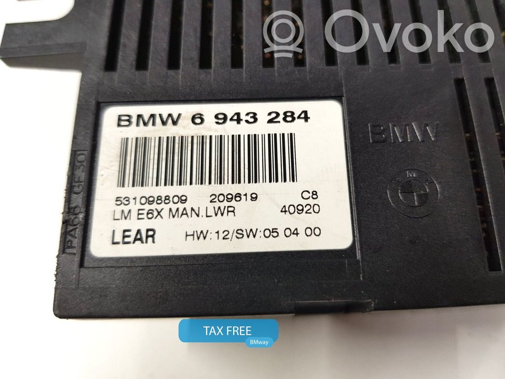 BMW 5 E60 E61 Sterownik / Moduł świateł LCM 