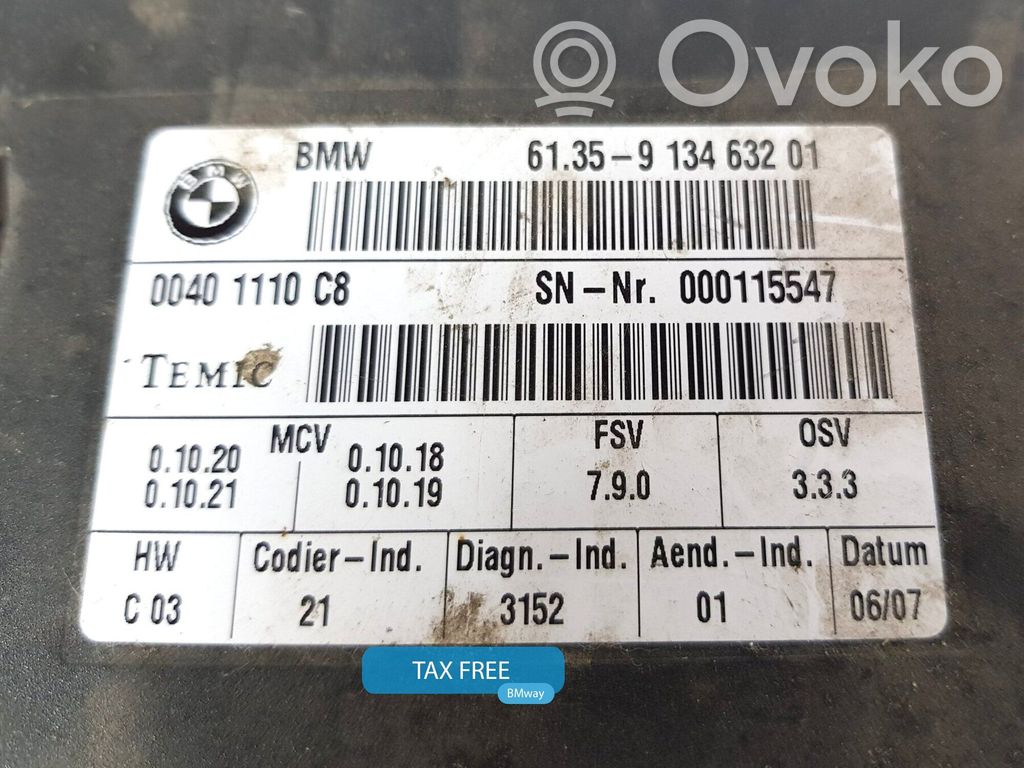 Module de commande de siège   9134632,9134632,61359134632,0426943,9134632,9134642,9148257,9196974
