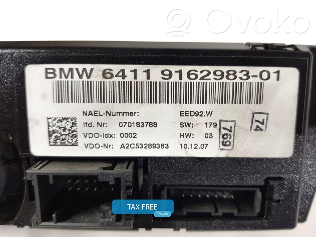 BMW 3 E90 E91 Panel klimatyzacji 