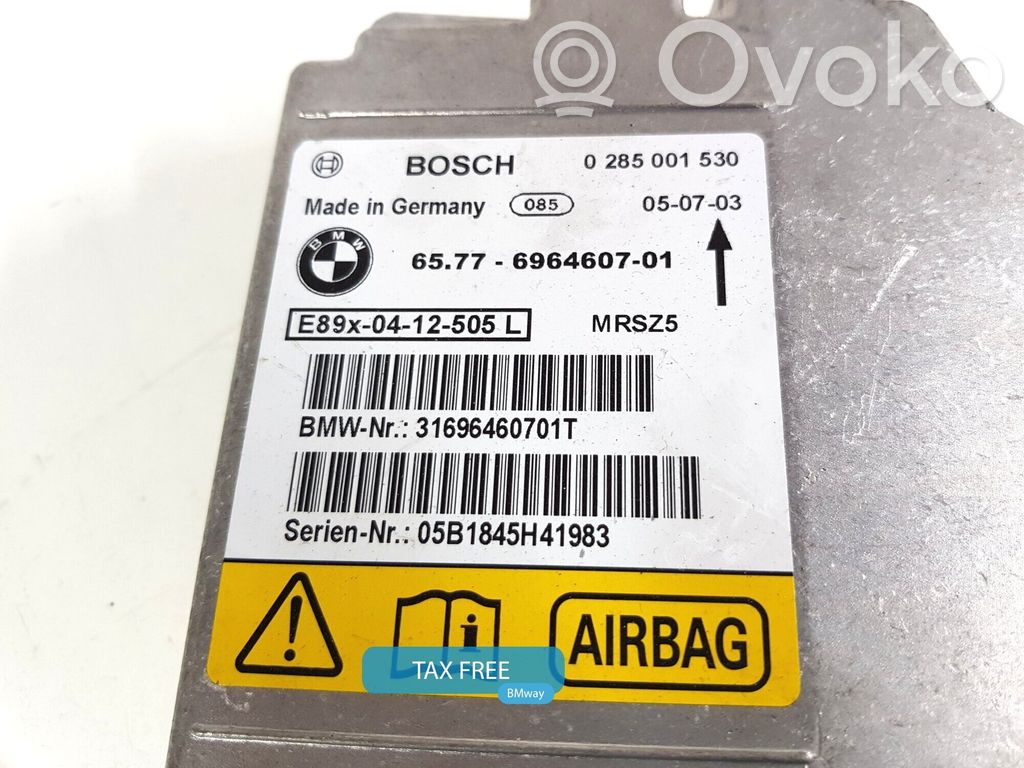 Airbagsteuergerät   6964607,6964607,65776964607,6929532,6930597,6947182,6948420,6949789,6956482,6958403,6960268,6964607,6977427,9110258
