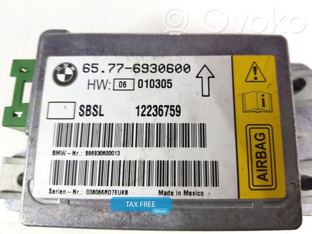 BMW 7 E65 E66 Airbagsteuergerät 